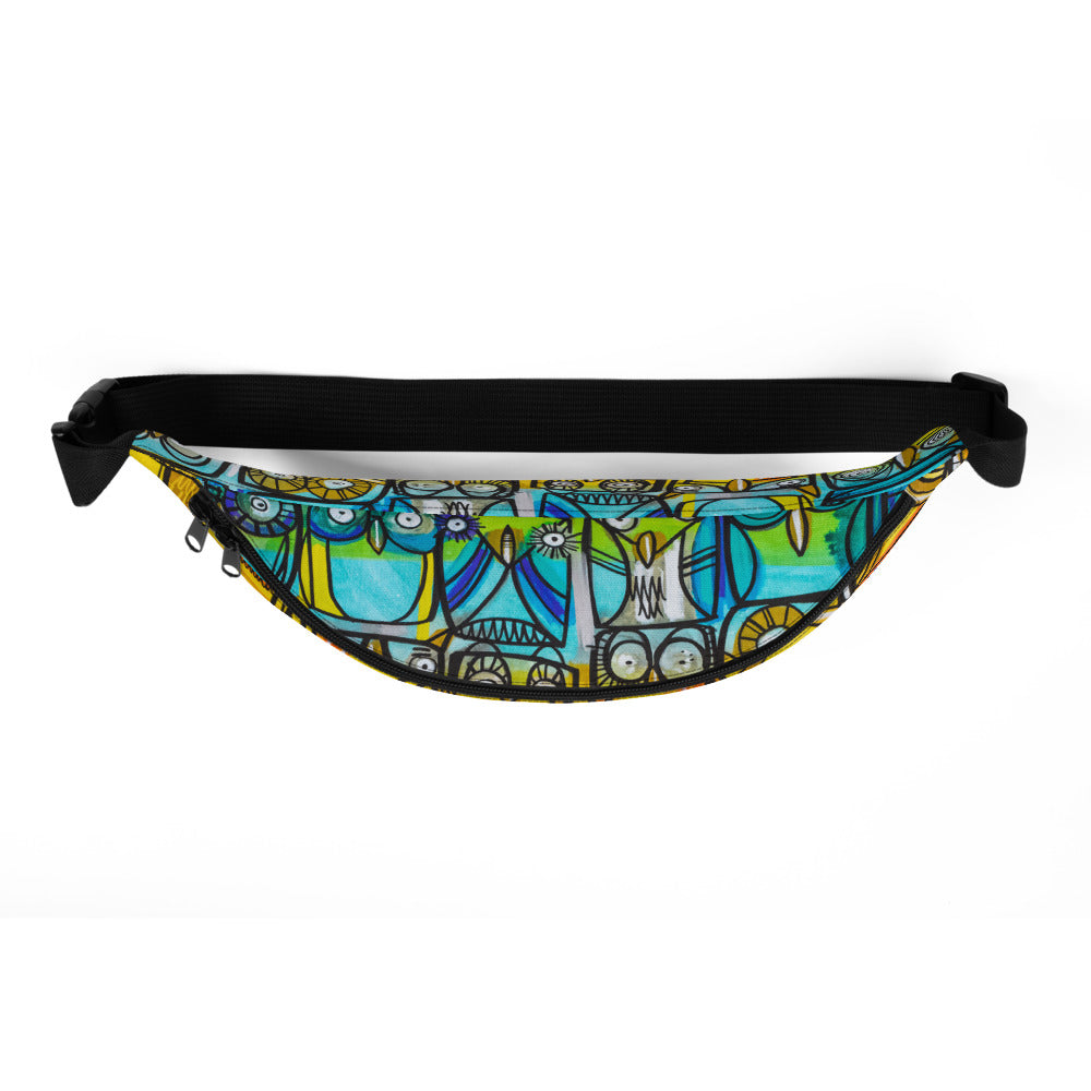 A Parliament of Rainbow Owls - Lebo Fanny Pack